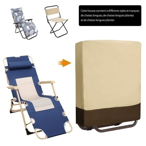 1 PCS Outdoor Folding Chair Cover SOKINGCOVER Zero Gravity Chair Covers Waterproof Folding Recliner Chair Cover Folding Lawn Chair Cover Outdoor Folding Chair Covers Waterproof and UV Resistan 