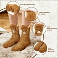 thumbnail image 4 of Funny Highland Cow Fuzzy Socks for Women and Teen Girls - Cute Birthday Gifts for Mom Girlfriend Slipper 3D Animal Bed Warm Cozy Fuzzy Socks for Winter -Gifts Ideas for Christmas Stocking, 4 of 7