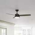 thumbnail image 3 of Hunter Fan Company Sentinel 52-inch Indoor Premier Bronze Modern Ceiling Fan With Bright LED Light Kit, Remote Control, and Reversible WhisperWind Motor Included, 3 of 9