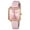 Pink, variant on Woman Watch Elegant Square Dial Watches with Leather Strap Waterproof Classic Simple Womens Quartz Watch Gift for Woman