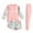 Pink, variant on Toddler Girls Swimsuits Summer Beach Swim Shirt Trunks Pants Rash Guard Upf 50+ Print Short Sleeve Crew Neck 3 Piece Beachwear Set