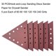 thumbnail image 2 of 30 Piezas de Papel de Lija Triangular de Hebilla de 11-1/4 Pulgadas para Lijadora de Paneles de Yeso - 5 Piezas Cada 60 80 100 120 150 240 Papel de Lija, 2 of 6