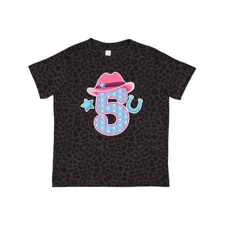 

Inktastic Five with Cowgirl Hat Star and Horseshoe Gift Toddler Toddler Girl T-Shirt