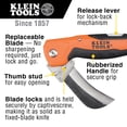 thumbnail image 2 of Klein Tools Cable Skinning Folding Utility Knife w/Replaceable Blade, 2 of 9