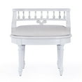 thumbnail image 5 of Butler Specialty Company Hathaway Upholstered 22.5"W Vanity Seat - Cottage White, 5 of 8