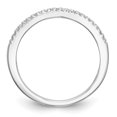 thumbnail image 2 of Auriga 14k White Gold 1/6 carat Diamond Complete Wedding Band for Women Size- 7, 2 of 6
