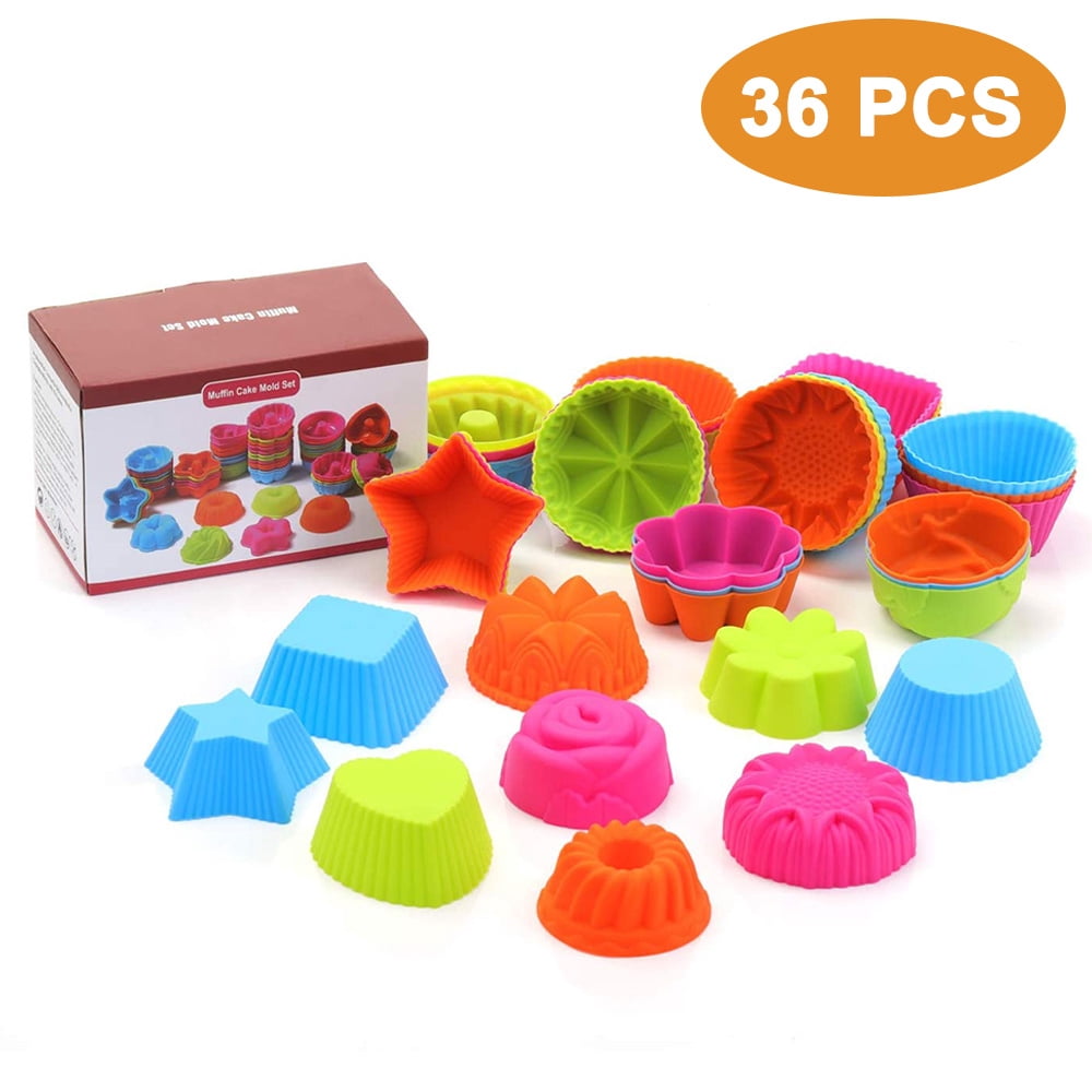 42-Pack Reusable Silicone Baking Cups | Standard Size Cupcake & Muffin Liners - View #4