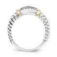 thumbnail image 2 of Sterling Silver w/14k Diamond Ring Size 6, 2 of 3