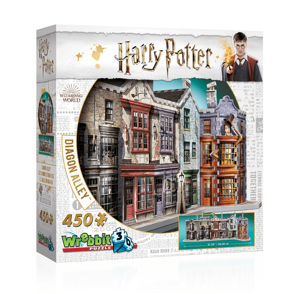 WREBBIT-Harry Potter Rompecabezas 3D Callejón Diagon (450 piezas)