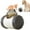 Black, variant on Dog Food Puzzle Toy Adjustable Treat Dispensing Food Dispenser Slow Feeder Bowls Puppy Enrichment Toy Ball Dog Interactive Chase Training Toys for Small Medium Large Dogs(Green)