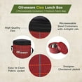 thumbnail image 3 of Cleo Lunch Box With Premium Fabric Bag - Red | 2 Inner Steel Containers With Airtight Lids, 450ml & 600ml - BPA Free, Microwave Safe & Leak Proof, 3 of 5