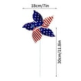 thumbnail image 2 of 12 Pack Patriotic Pinwheels American Flag On Stick Wind Spinners with Stake for Independence Day Memorial Day 4th of July Party Supplies, 7" Diameter,PVC Material, Red White Blue, 2 of 4