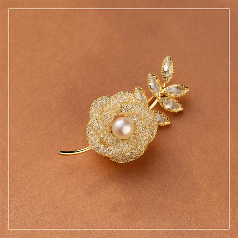 Flower Brooches for Women Citrine Ladies Atmosphere For Women Fashion  Wheat-Ear Sweater Casual Accessories Gifts Brooch Accessories Jewelry  Jewelry Golden Brooch Brooches for Women Fashion Large 
