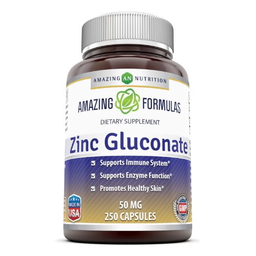 Amazing Formulas Zinc Gluconate 50 mg, 250 Tablets
