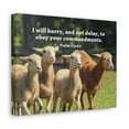 thumbnail image 6 of Scripture Walls Psalm 119:60 Obey Your Commandments Bible Verse Canvas Christian Wall Art Ready to Hang Unframed, 6 of 17