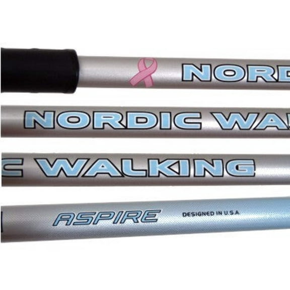 Aspire Nordic Walking Sticks Poles For Hiking, Trekking – 3 Sizes & 6 Colors!