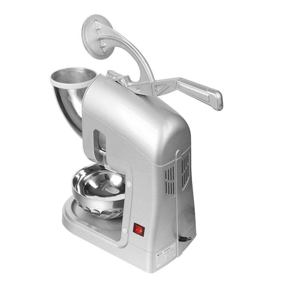120V 350W Commercial Electric Ice Crusher, Ice Shaver with Removable Dual Blades