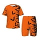 thumbnail image 1 of Balery Halloween Bats Conjunto de Pijama Infantil de Manga Corta con Estampado – Ropa de Dormir de Algodón Suave-3X-Large, 1 of 6
