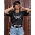 thumbnail image 2 of Cat Traits T-Shirt Women -Smartprints Designs, Female 5X-Large, 2 of 4