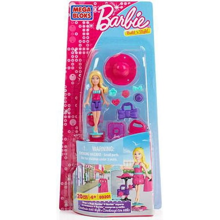 Mega Bloks Barbie Build 'n Style Shop 'n Style Barbie Set #80201