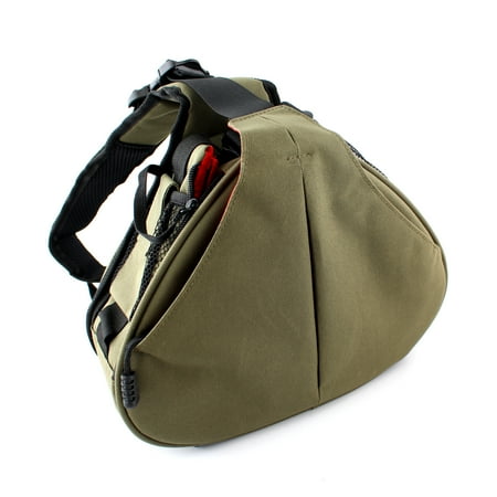 Waterproof Nylon Triangle Messenger Sling Bag For Canon Nikon Digital DSLR Camera Bag,