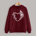 thumbnail image 2 of BJUTIR Womens Sweatshirt Oversized Hoodie Womens Casual Butterfly Printing Pullover Hooded Pocket Long Sleeve Sweatshirts, 2 of 4