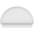 thumbnail image 3 of Ekena Millwork 34"W x 23-3/4"H x 2-3/4"P Half Round Smooth Architectural Grade PVC Combination Pediment, 3 of 7