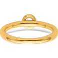 thumbnail image 5 of 14K Yellow Gold Stackable Diamond Initial O Ringsize 7 - Jbsp, 5 of 5