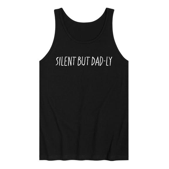 Instant Message - Silent But Dadly Graphic Tank Top