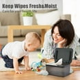 thumbnail image 4 of Home Textile Storage,Wipes Dispenser Large Capacity Wipe Holder Seal Designed Wipes Container Keep Wipes Fresh, 4 of 4