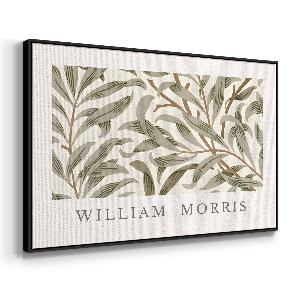 Vintage Botanical Print-LXIII By Wexford Home Framed in Black Wood Gallery Wrapped Canvas 27 in. x 41 in.