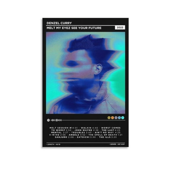 Denzel Curry - Melt My Eyez See Your Future 1 Canvas Poster Wall Decorative Art Painting Living Room Bedroom Decoration Gift