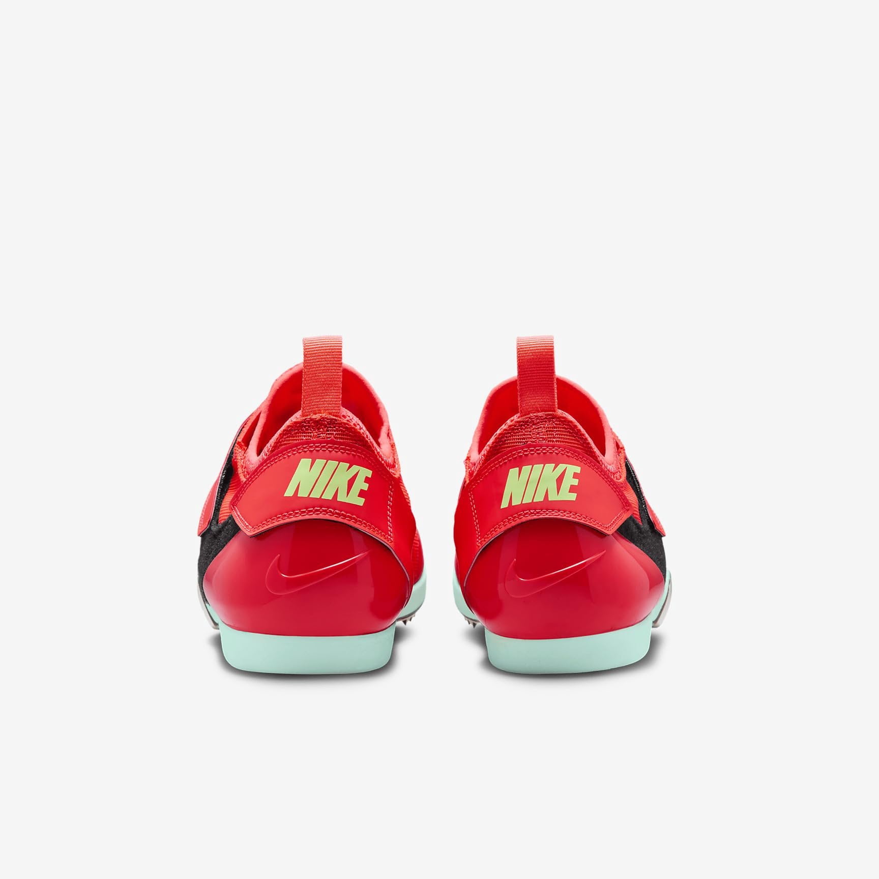 Nike Pole Vault Elite Track & Field Jumping Spikes FZ9649-600, Bright Crimson/Lime Blast/Mint Foam/Washed Coral Size 12.5