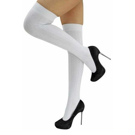 

Cable Knit Thigh High Socks