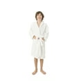 thumbnail image 1 of BC BARE COTTON Kids Microfiber Fleece Hooded Robe - Boys - White - XXLarge, 1 of 5