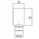 thumbnail image 4 of 6X Codo de Suministro de Pared, Accesorios de Conector de Manguera de Ducha de Montaje en Pared Redondo de LatóN Salida de Agua de G1 / 2 Pulgadas para Ducha-Negro, 4 of 5