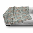 thumbnail image 3 of Abstract Soft Flannel Fleece Throw Blanket, Celestial Dashed Theme with Patched Cloud Sparrow Birds and Domestic Pigeons, Cozy Plush for Indoor and Outdoor Use, 70" x 90", Multicolor, by Ambesonne, 3 of 6