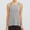Grey, variant on Women's Casual Round Neck Backless T Shirt Comfortable Daily Wear Summer Fall Vacation Home Outfit Women Workout Tank Tops Gray XXL