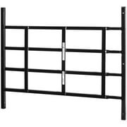 Segal S 4751 Fixed Window Guard, 31 In. - 54 In. X 21-1/2 In., Steel, Black, 4-Bar, Non-Egress