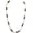 Natural, variant on Puka Shell, Tiger & Black Coconut Beads Necklace (18")