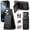 Black, variant on Allytechgroup Wallet Case for iPhone 12 Pro Max with Credit Card Slot, RFID Blocking PU Leather Slim Stand Shell Magnetic Closure Shockproof Protective Back Cover Bumper for iPhone 12 Pro Max, Black