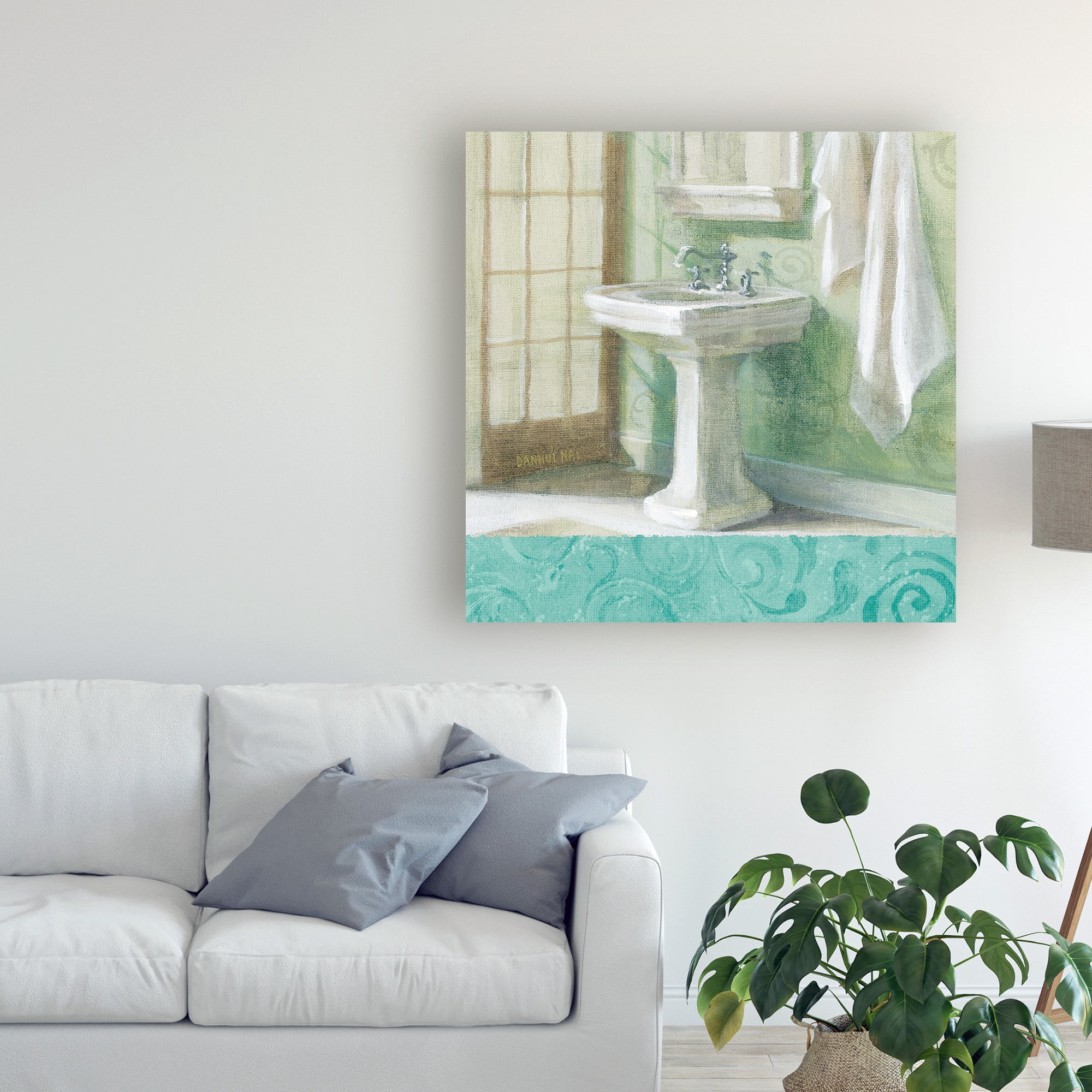 Trademark Fine Art 'Refresh Bath Border II' Canvas Art by Danhui Nai