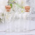 thumbnail image 3 of Botellas de vidrio de corcho de 24 piezas Botella de deseo a la deriva Mini botellas de vidrio transparentes vacías pequeñas para el hogar Suministros de almacenamiento de cosas pequeñas (15 ml), 3 of 6