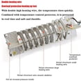 thumbnail image 5 of 2800w Soplador de aire caliente Pistola de calor industrial Temperatura ajustable Pistola de aire caliente Pistola de calentamiento Secador de pelo termorretráctil Soldadura de plástico-NO LCD 2000W 2-220V EU Teléfono móvil Teléfono móvil Accesorios para teléfonos móviles, 5 of 5