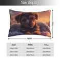 thumbnail image 2 of Kdxio Cotton Pillow Cases 14"x20" Pillowcases,Soft and Breathable Bedroom Pillow Cases-Puppy Lying On A Cloud-No Pillow Core, 2 of 5