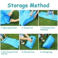 thumbnail image 4 of Inflatable Sofa Portable Air Couch 220x70cm Waterproof Lounger for Outdoor Beach Camping Travel Music Festivals Blue, 4 of 5