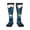 2 Black-1, variant on Blue Iceberg Leaf Wolf Print Thigh High Socks Extra Long Stretchy Sock Women Over Knee High Opaque Stocking Daily Wear
