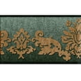 thumbnail image 2 of Trimz Architectural Metallic Gold Marbled Green Damask Wallpaper Border 15' L x 10.25" W, 2 of 4