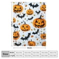 thumbnail image 4 of JRXY Halloween Throw Blanket Soft Plush Spider Webs Bat Pumpkin Blanket Cozy Flannel White Decoration for Party Sofa Bed Living Room 40x50in, 4 of 6