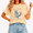 1-apricot, variant on Women's Funny Dumpster Fire Short-sleeved shirt Tank - Cat Stoking Trash Can Flames, Humorous Meme Graphic Tee for Casual Wear